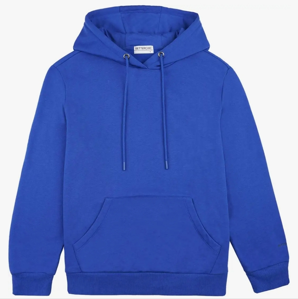 BETTERCHIC Men's Hooded Sweatshirt Long Sleeve Soft Brushed Fleece Hoody Classic